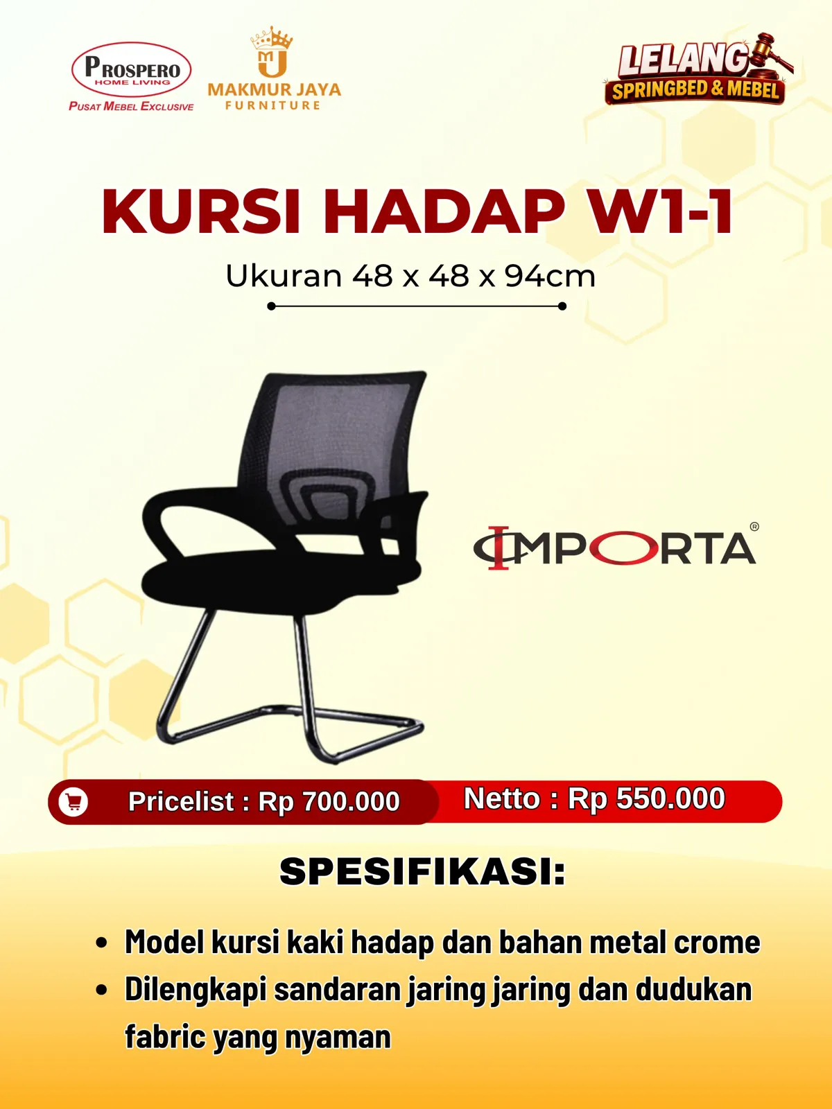 Kursi hadap IMPORTA IMP OC-W1-1 black